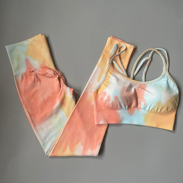 2 Piece Tye Dye Yoga Set